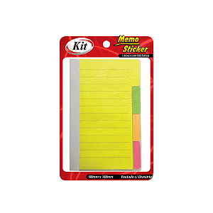 Bloco adesivo pautado c/ divisória kit
