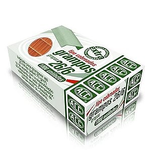 Grampos tipo cobreados 26/6 1000unidades ACC
