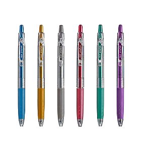 Caneta Esferográfica tons metálico Pilot retrátil