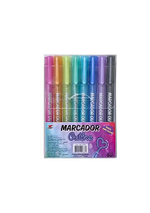 Marcador Outline  efeito dual color vmp