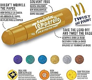 Temperello guache metálico  com 6 unidades