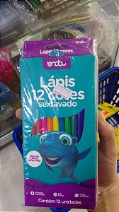 Lápis de Cor Sextavado - 12 cores - Onda