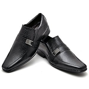 Sapato Conforto Couro Masculino  013