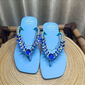 Chinelo Havaianas Decorado Square - Folhas