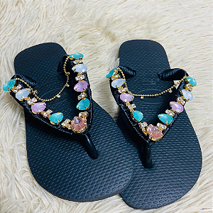 Chinelo Havaianas Decorado Top - Encanto Colorido