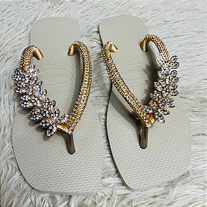 Chinelo Havaianas Decorado Square - Folhas do Deserto
