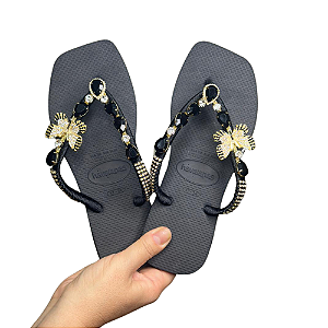 Chinelo Havaianas Decorado Square - Elegance