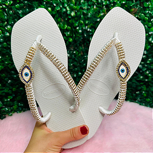 Chinelo Havaianas Decorado Square - Olho de Proteção