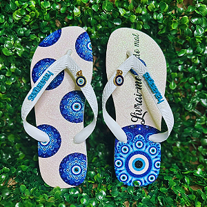 Chinelo Havaianas Decorado Top - Olho da Proteção