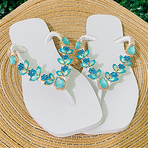 Chinelo Havaianas Decorado Square - Aurora Azul