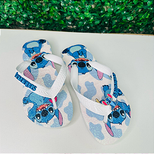 Chinelo Havaianas Decorado Top Infantil - Blue Stitch