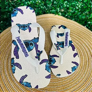 Chinelo Havaianas Decorado Top - Stitch Encantado