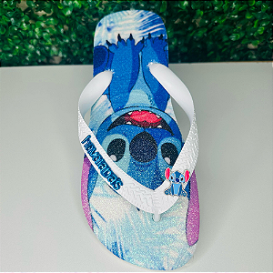 Chinelo Havaianas Decorado Top Infantil - Aloha Stitch