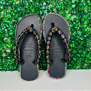 Chinelo Havaianas Decorado Top - Brilho Noturno