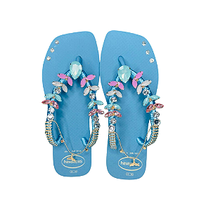 Chinelo Havaianas Decorado Square - Unicorn Blue