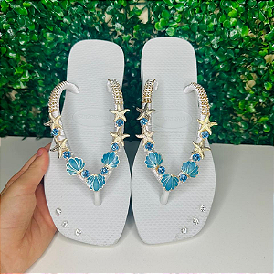 Chinelo Havaianas Decorado Square - Estrelas Do Mar