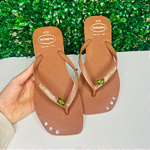 Chinelo Havaianas Decorado Feminino Square - brasal