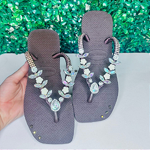 Chinelo Havaianas Decorado Square - Flores