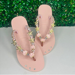 Chinelo Havaianas Decorado Slim - Estrela Do Mar