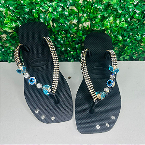 Chinelo Havaianas Decorado Square - Olho De Sereia