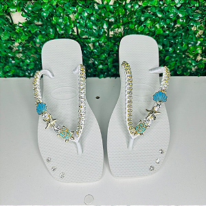 Chinelo Havaianas Decorado Square - Tartarugas