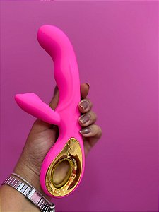 Vibrador Silicone feminino ponto G 10 modos recarregável - 8144