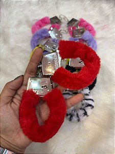 Algema De Metal Com Pelúcia Mega Import