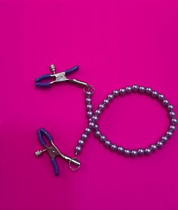 Grampos para Seios c/ Pérolas – Prendedor de Mamilo