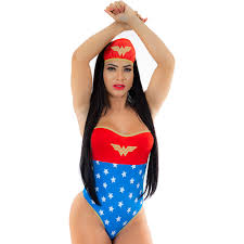 Mini Fantasia Body Mulher Maravilha Ii Pimenta Sexy