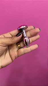 Plug Anal PP Mini Em Metal Cromado