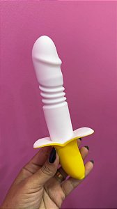 Vibrador Ponto G Banana 12 Modos Vai E Vem Vipmix