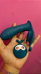Vibrador Estimulador de Ponto G e Clitóris, Recarregável Controle Remoto - Lilo Cute Rabbit