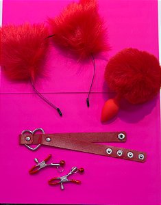 Kit Sensual Rabo De Coelho E Orelhas De Raposa Mega Import