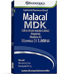 Malacal Mdk 30 Capsulas Calcio + Magnesio + Vitamina D