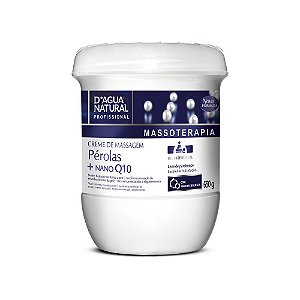 Creme De Massagem Pérolas + Nano Q10 650G D'Agua Natural