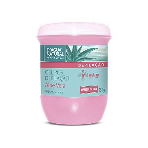 Gel Pós Depilação Aloe Vera 750Gr D'Agua Natural