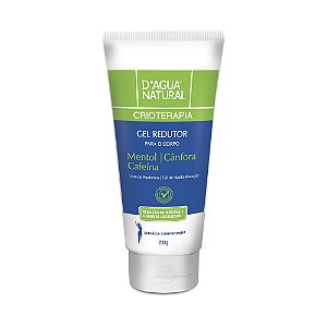 Gel Redutor Corpo Crioterapia Com Cafeína 200G D'Agua Natural