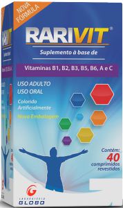 Rarivit 40 Cp Suplemento Vitaminico  Globo