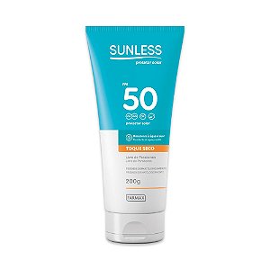 Protetor Solar Sunless Fps 50 Toque Seco 200G Farmax