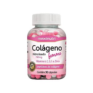 Colágeno Hidrolisado Femme - 90 Cápsulas - Maxinutri