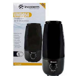 Umidificador De Ar Ultrassônico 1.6L Preto Umd050 Incoterm