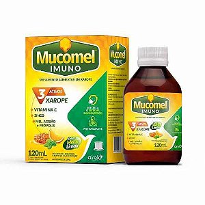 Mucomel Imuno Vitamina C, Mel, Agriao E Propolis 120Ml Airela