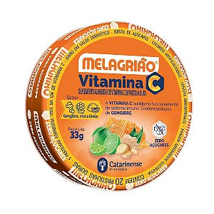 Pastilha Melagrião Vitamina C Mel, Limão E Gengibre 20 Unidades