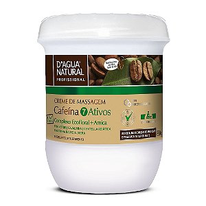 Creme De Massagem Cafeína 7 Ativos 650G - D'Agua Natural