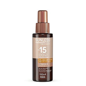 Loção Bronzeadora Fps 15 Sunless 120Ml Farmax