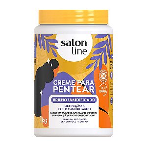 Creme De Pentear Salon Line Brilho Umidificado 1000G