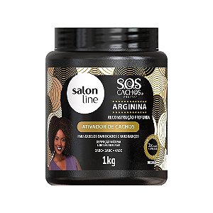 Ativador De Cachos Sos Cachos Arginina Reconstrução Salon Line 1Kg