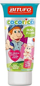 Gel Dental Bitufo Cocoricó Sem Flúor Sabor Tutti-Frutti 90G