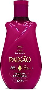 Loção Hidratante Paixão Flor De Baunilha Com Ação Desodorante 200Ml