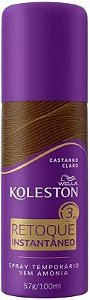 Retoque Instantâneo Spray Koleston Castanho Claro 100Ml